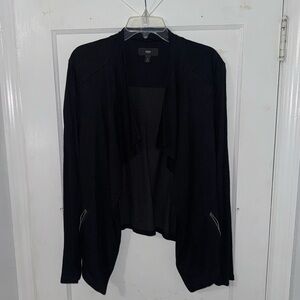 Mossimo Black Open Front Cardigan
